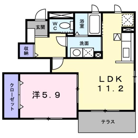 ボヌールエスパスⅢ番館の物件間取画像